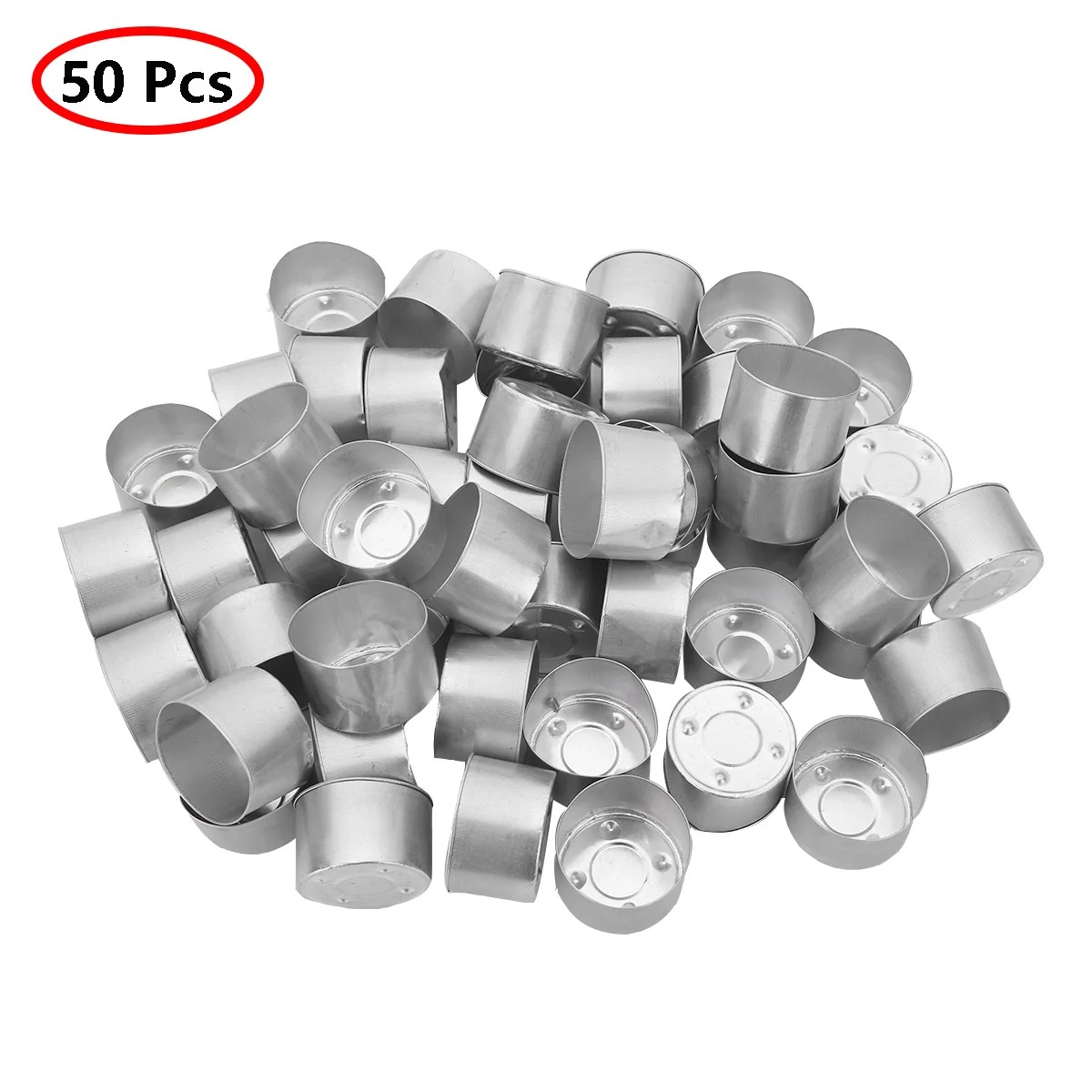 Candle Quotes - 50-100 Buah Tempat Lilin Teh Aluminium
