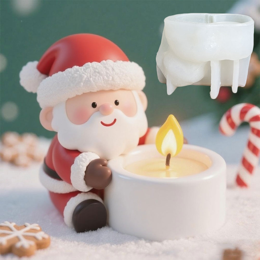 Candle Quotes - Cetakan Silikon Tempat Lilin Santa Claus