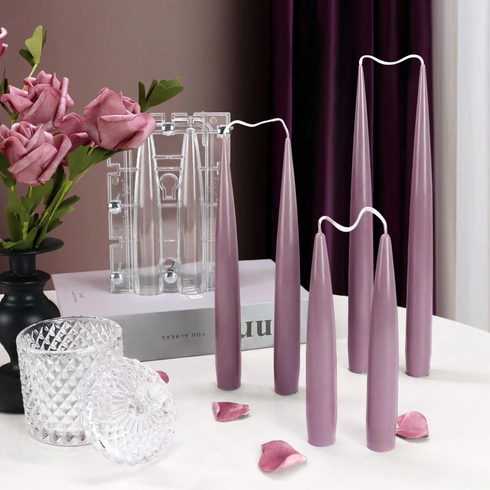 Candle Quotes - Cetakan akrilik lilin kolom runcing ganda