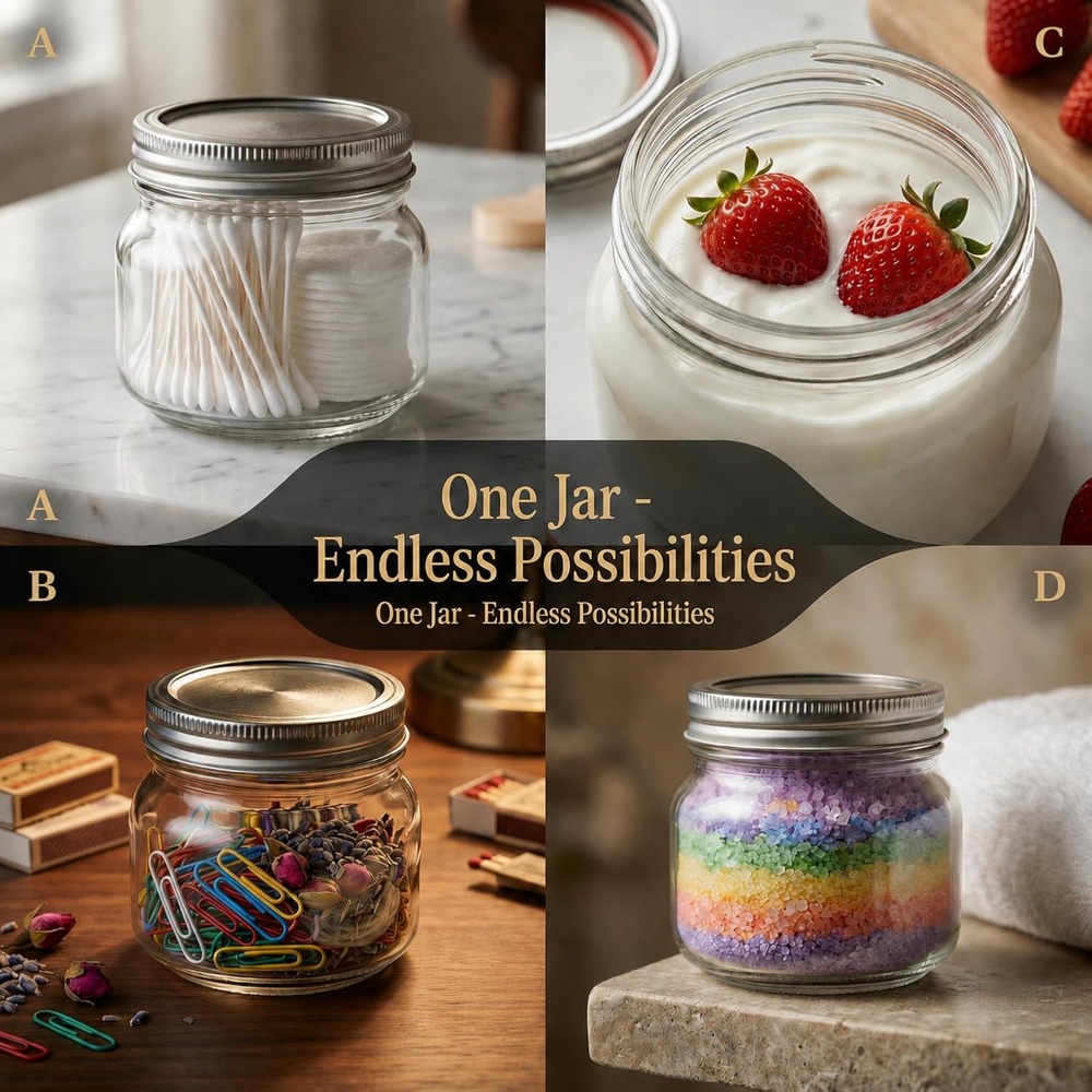 12-Pack Stoples Mason 8 oz den - Mason Jar 8Oz ulasan dan harga
