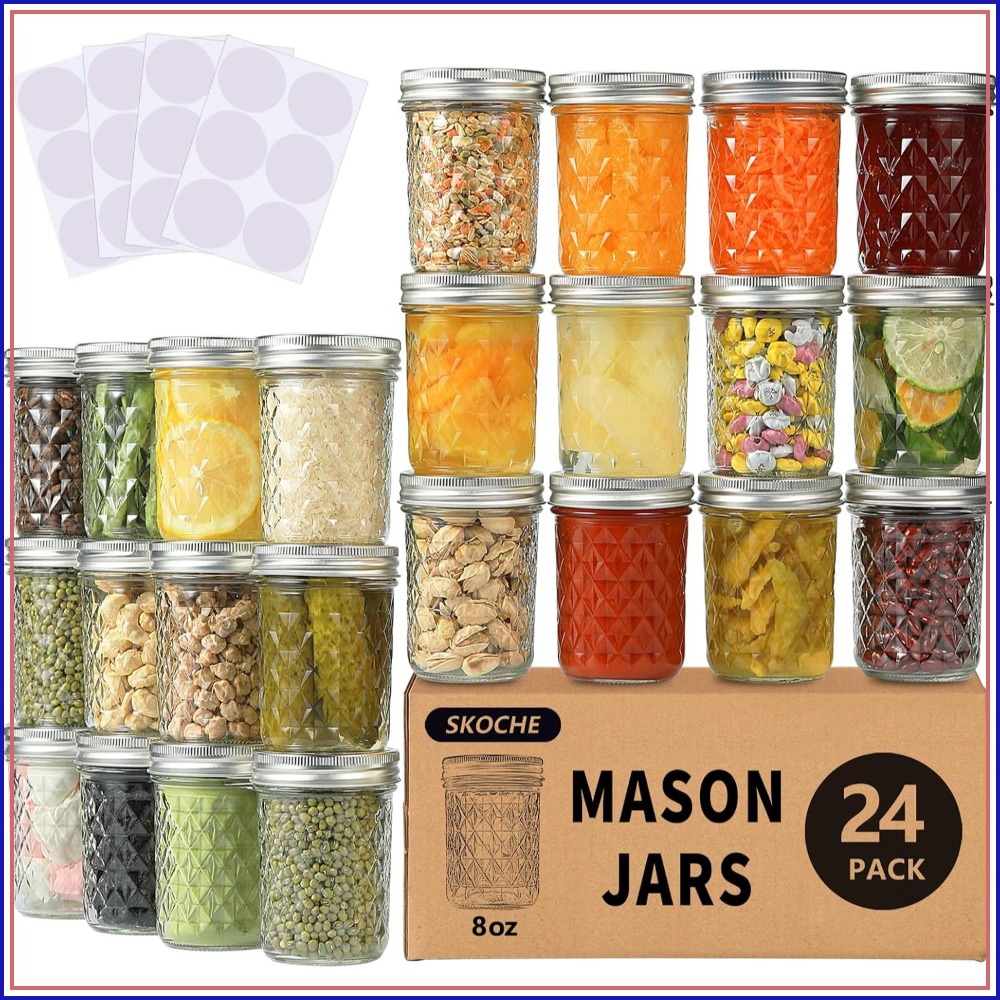 Stoples Mason 8 oz 24 Buah, St - Mason Jar 8Oz ulasan dan harga