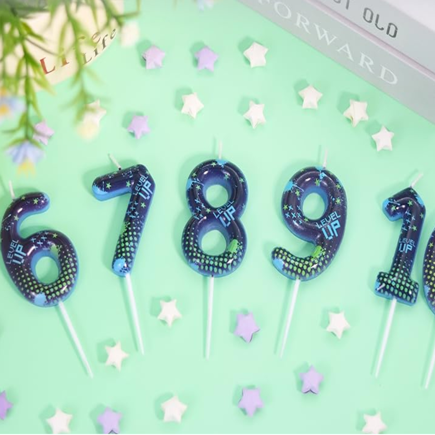 Lilin Ulang Tahun Blue Game Bo - Candle Supplies In ulasan dan harga