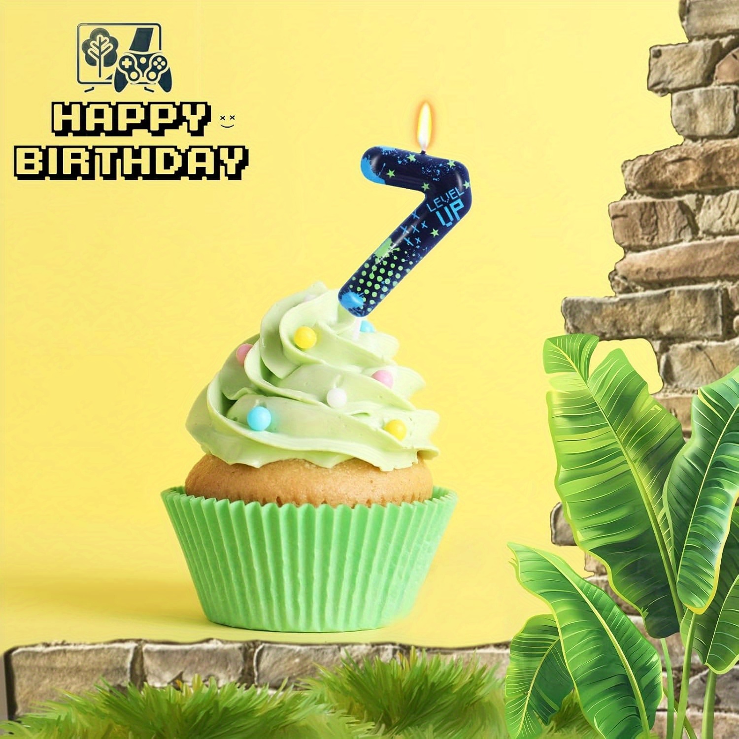 Lilin Ulang Tahun Blue Game Bo - Candle Supplies In ulasan dan harga