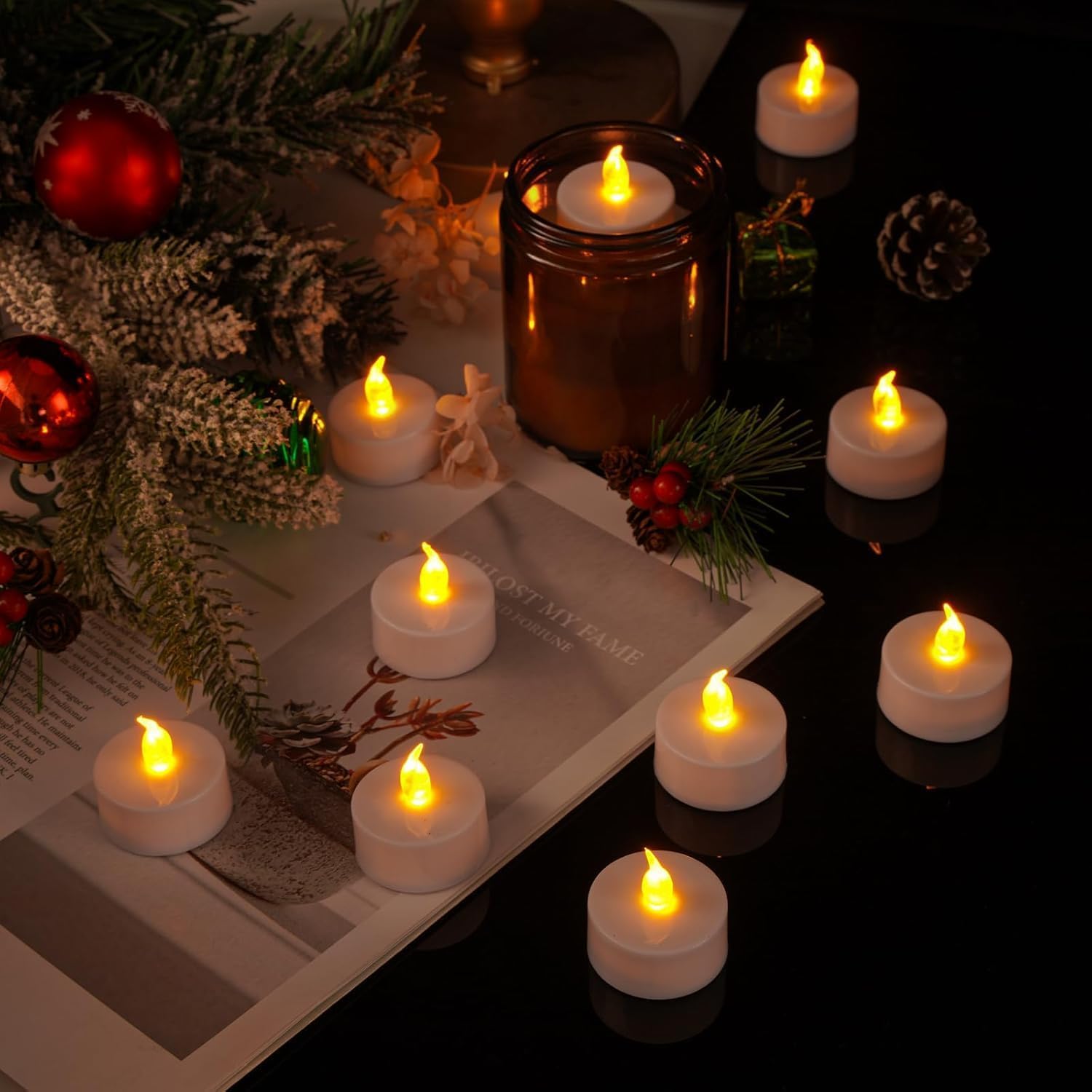 Lilin Teh LED Tanpa Api Berten - Candle Quotes ulasan dan harga