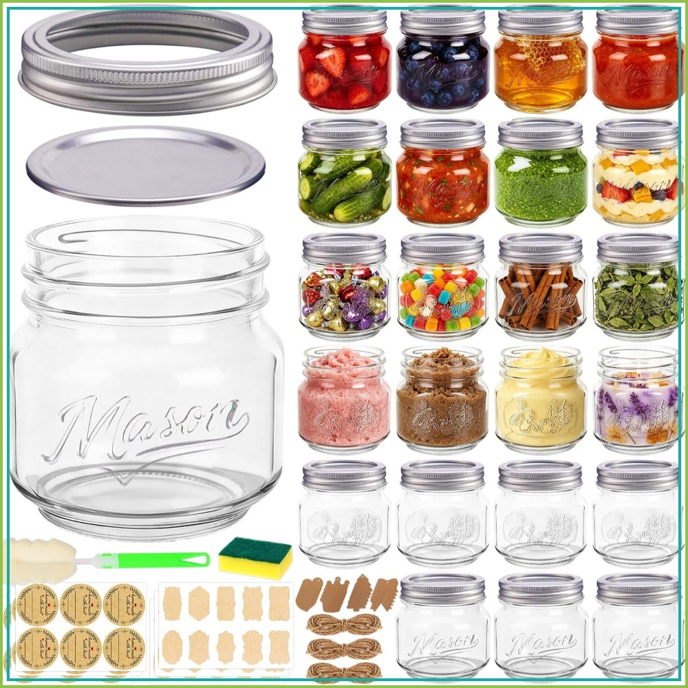 Stoples Mason 8 oz dengan Tutu - Mason Jar 8Oz ulasan dan harga