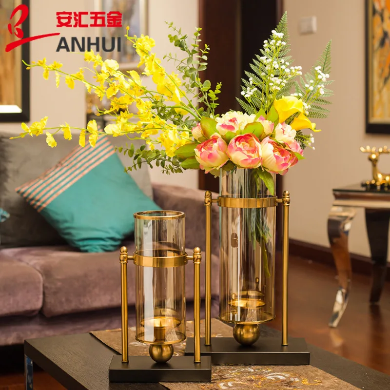 Kreatif Logam Vas Nordic Pemeg - Candle Quotes ulasan dan harga