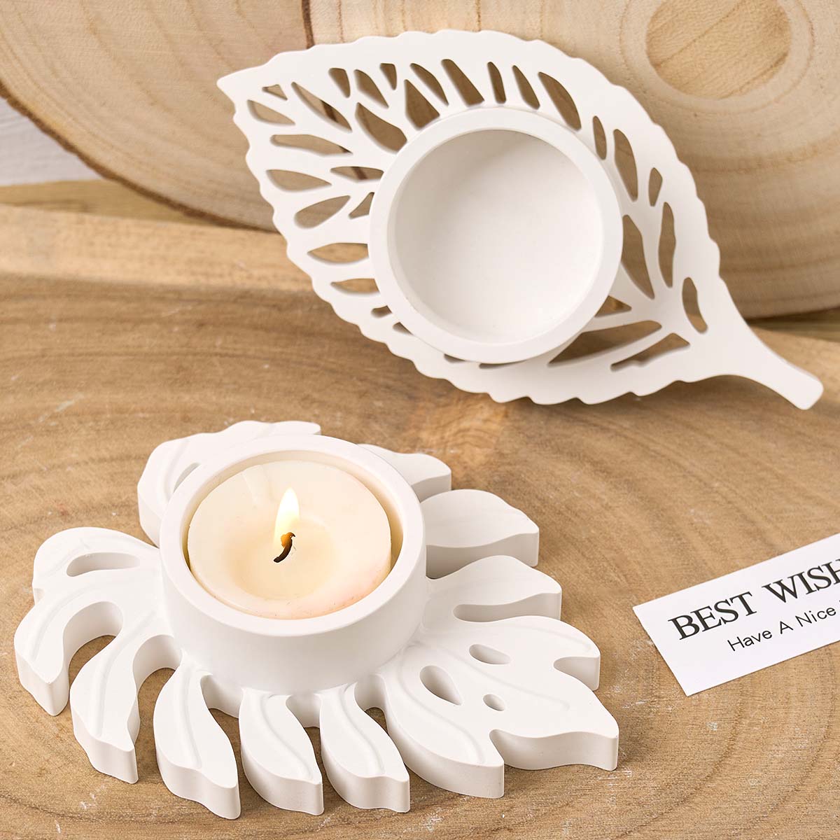 Cetakan Silikon Lilin Daun DIY - Candle Quotes ulasan dan harga